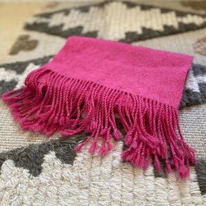 Handwoven Pink Scarf